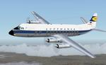 FS2004                   Viscount 814 Lufthansa delivery livery Textures only