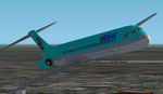 Repaint
                  of the default FS2002 MD-83 in the Korean Air livery
