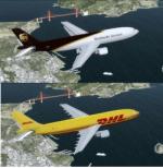 FSX/P3D Airbus A300B4-600R DHL/UPS twin pack