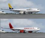 FSX/P3D Airbus A330-200F Avianca/Tampa Cargo twin pack