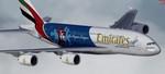 FSX/P3D Airbus A380-800 Emirates 'LA Dodgers' special livery package
