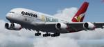 FSX/P3D Airbus A380-800 Qantas 'Go Wallabies' Package