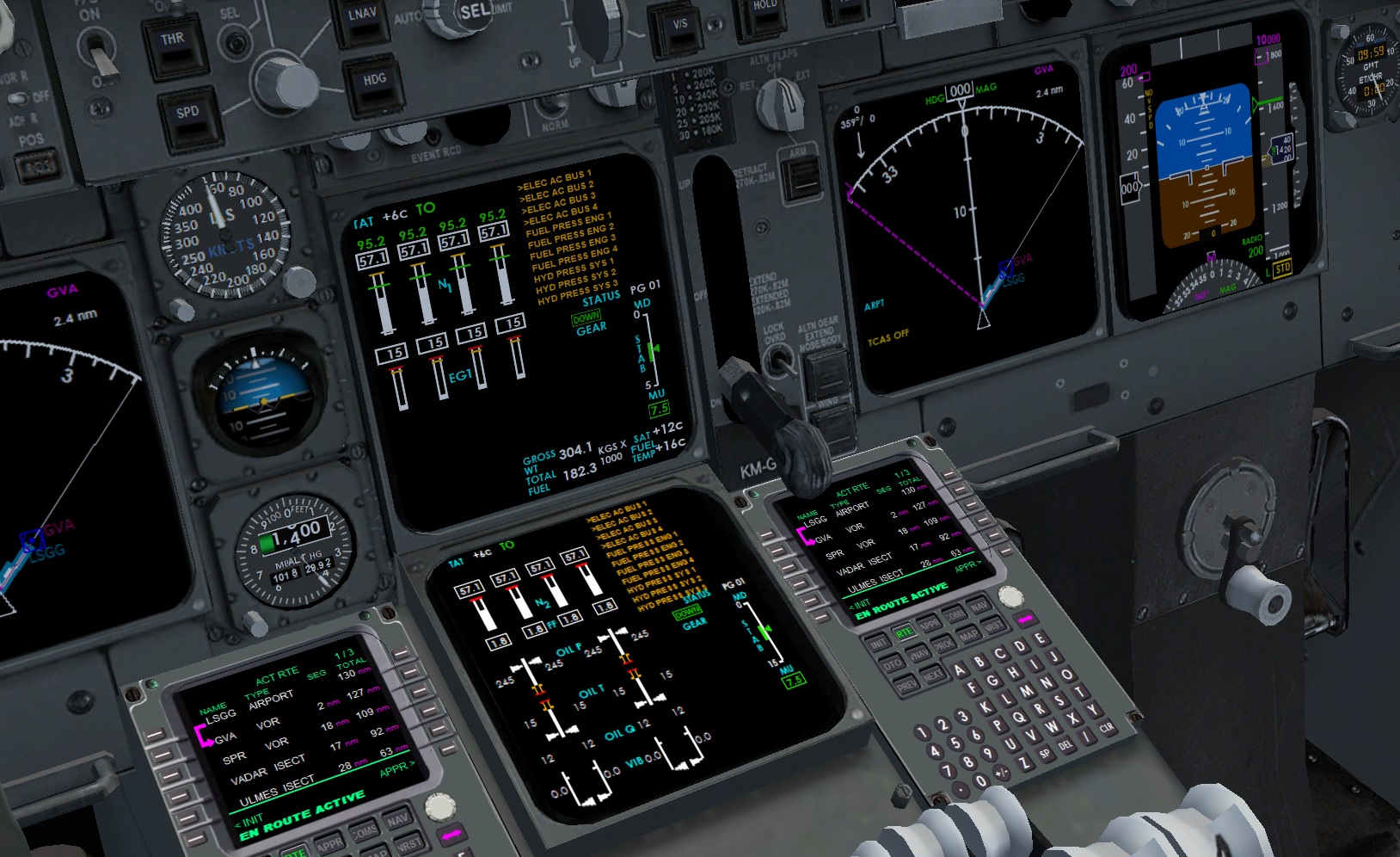 Flight Engineer Panel More images for Boeing+747-8F+Panel+with+VC