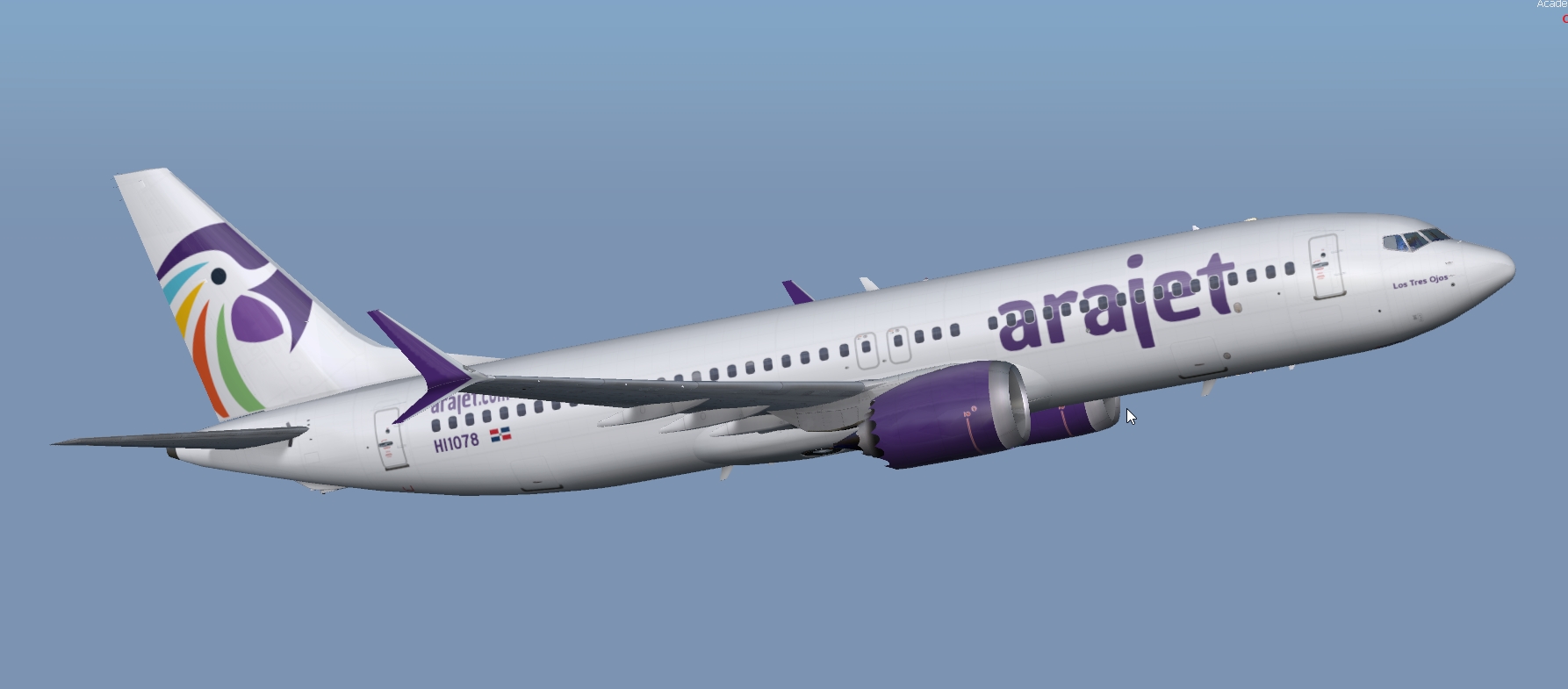More images for FSX%2FP3D+Boeing+737+Max+8+Arajet+package