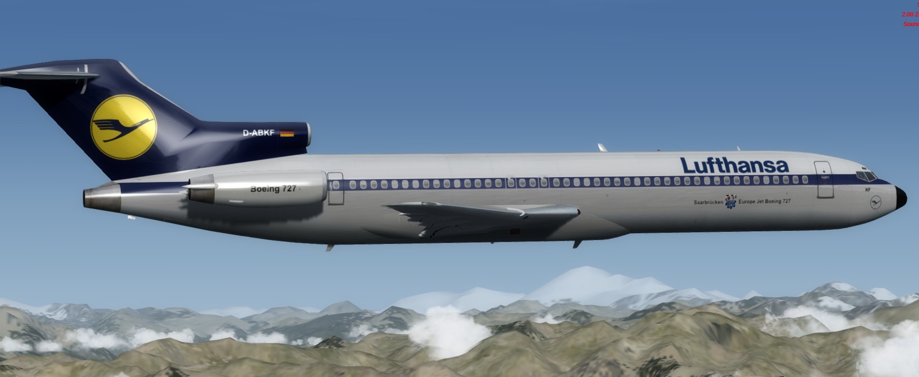 More images for FSX%2FP3D++Boeing+727-200+Lufthansa+1980%27s+livery ...