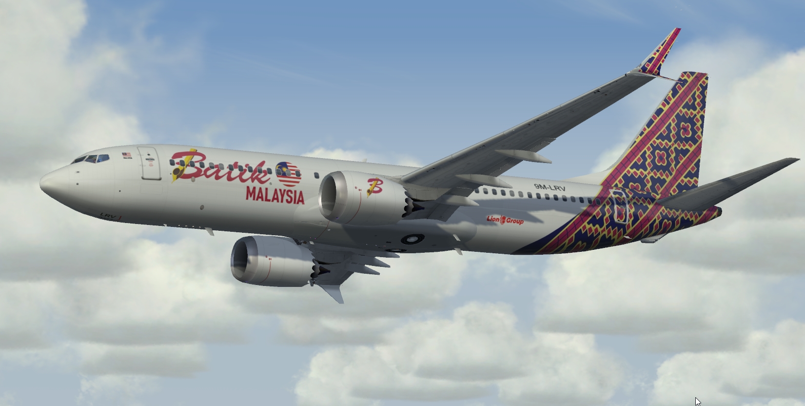 More images for FSX%2FP3D+Boeing+737+Max+8+Batik+Air+Malaysia+package+ ...