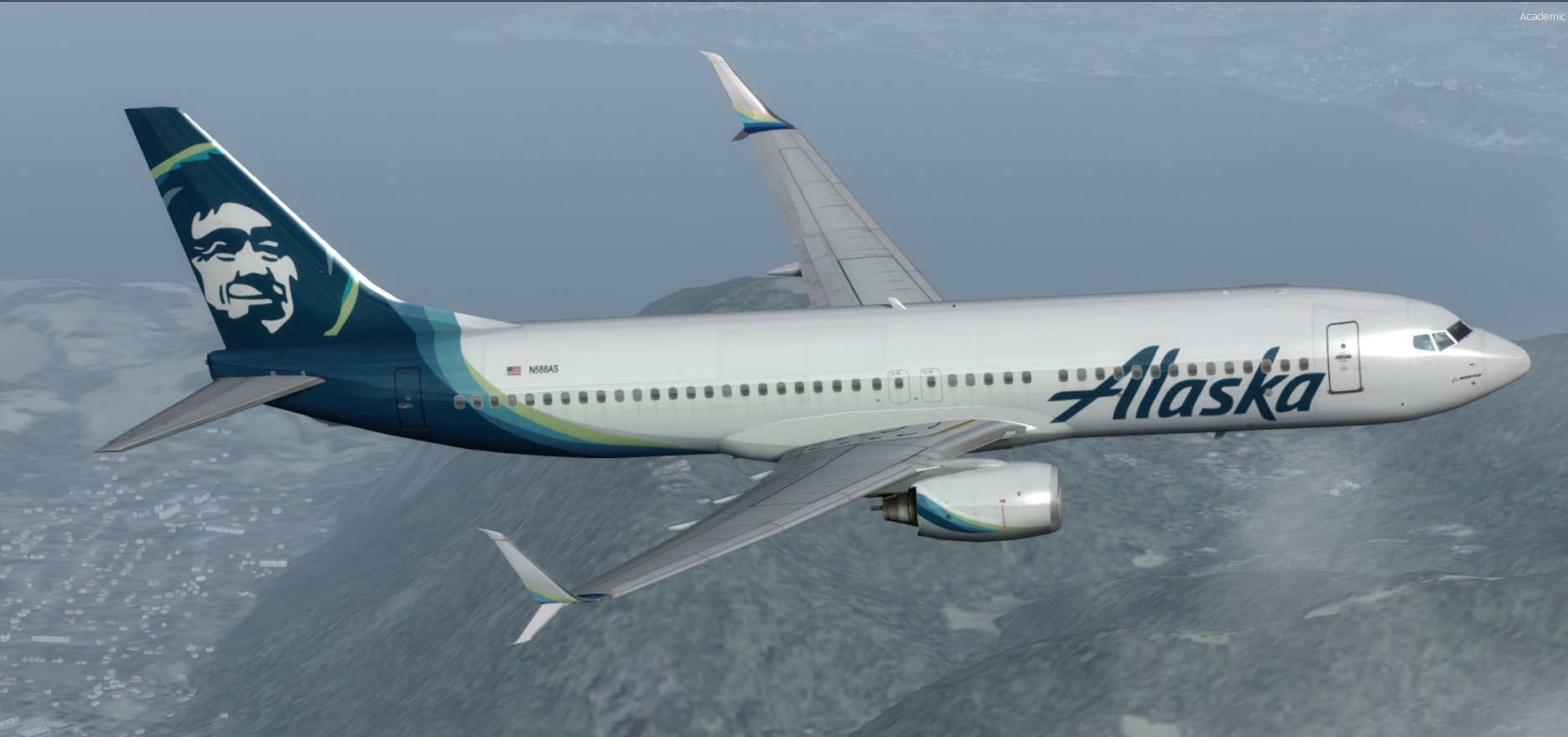 More images for FSX%2FP3D+Boeing+737-800+Alaska+Airlines+package+v2