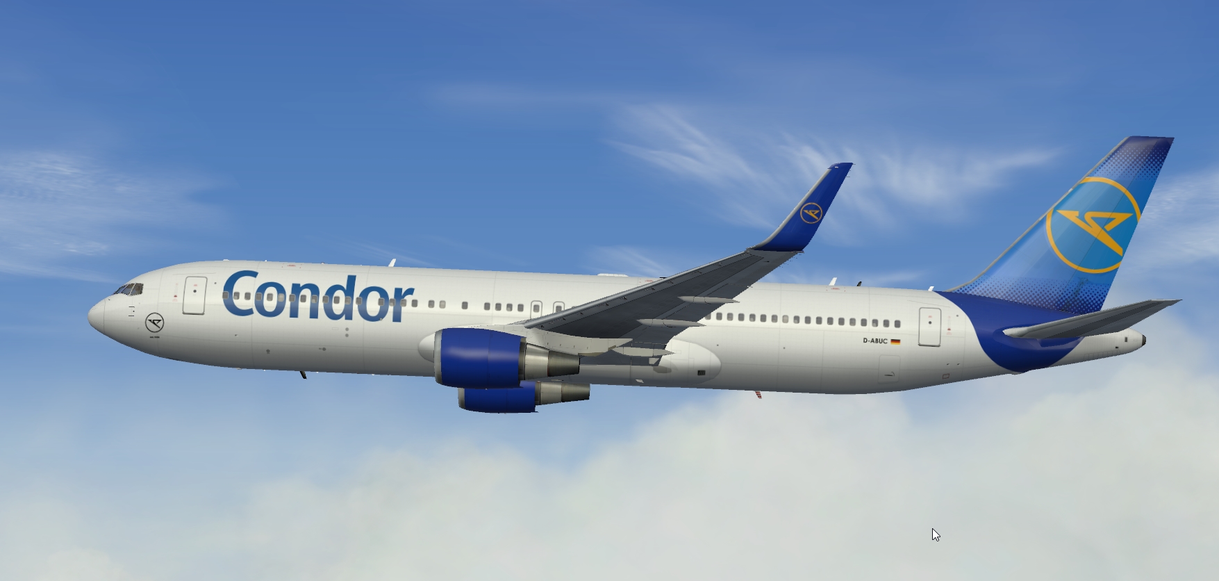 More images for FSX%2FP3D+Boeing+767-300ER+Condor+D-ABUC+package