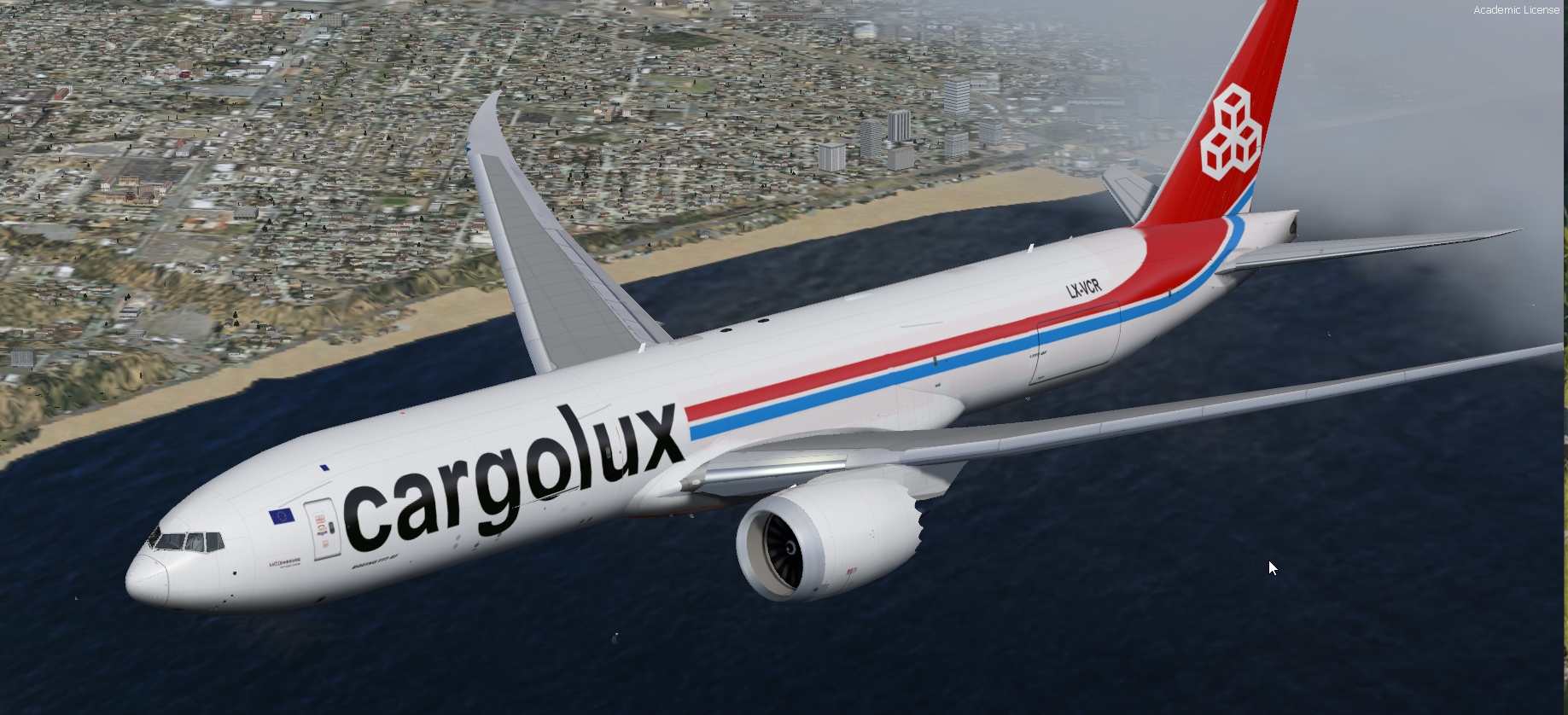 More images for FSX%2FP3D+Boeing+777-8F+Cargolux+package.