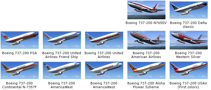 More images for FS2004%2FFSX+Boeing+737-200+Multipack+with+%2B80+liveries