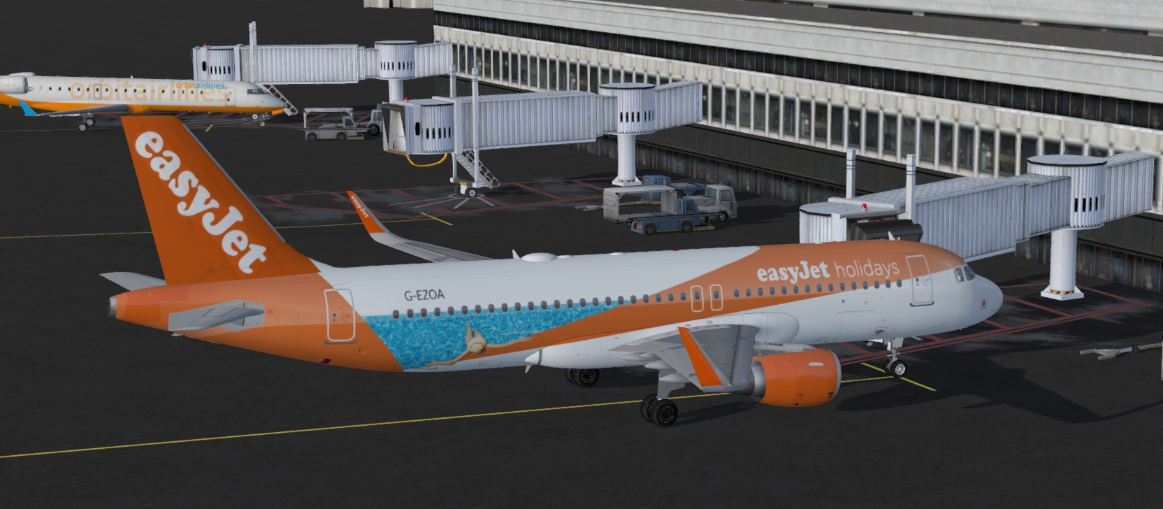 More images for FSX%2FP3D+Airbus+A320-200+easyjet+Holidays+package