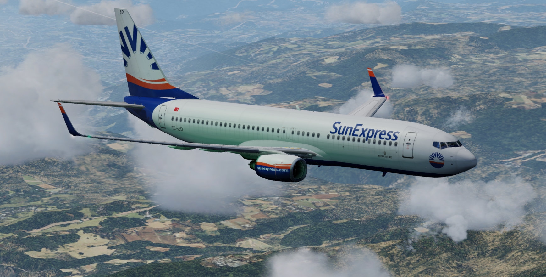More images for FSX%2FP3D+Boeing+737-800+Sun+Express+package+V2