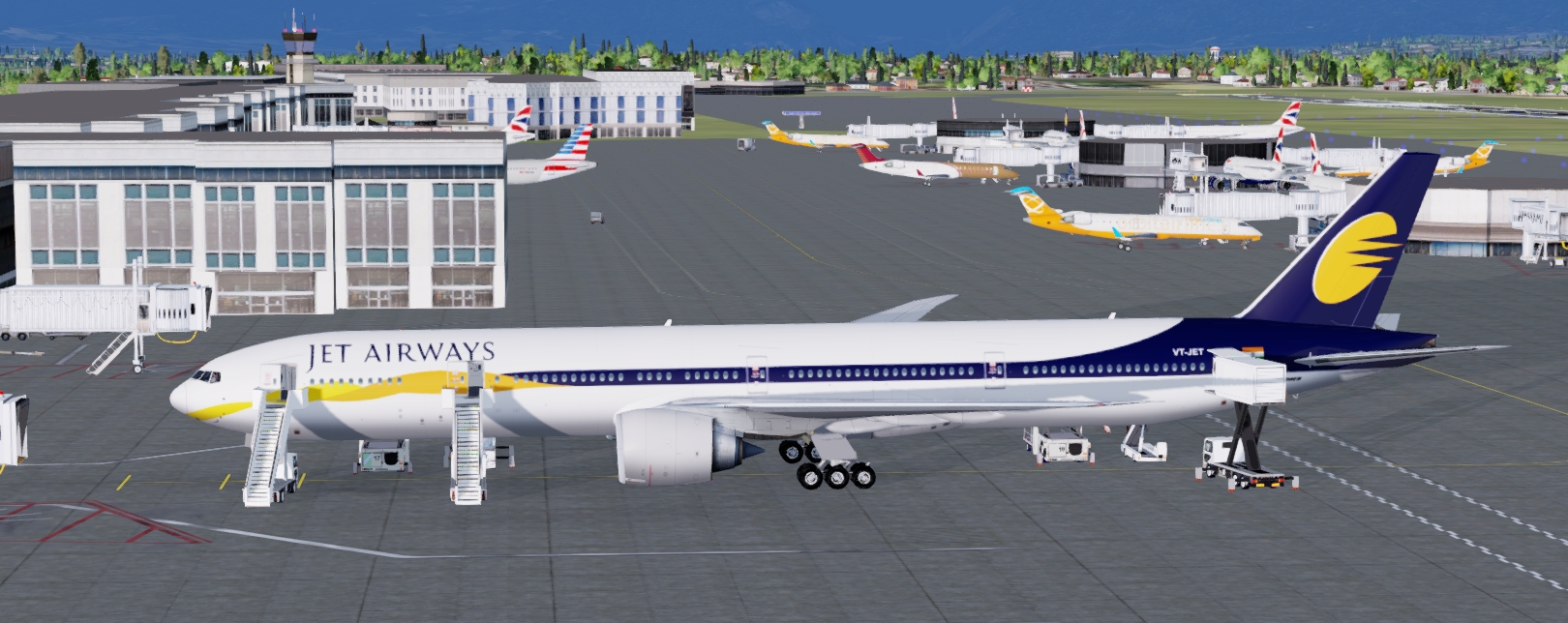 More images for FSX%2FP3D+Boeing+777-300ER+Jet+Airways+package+v2