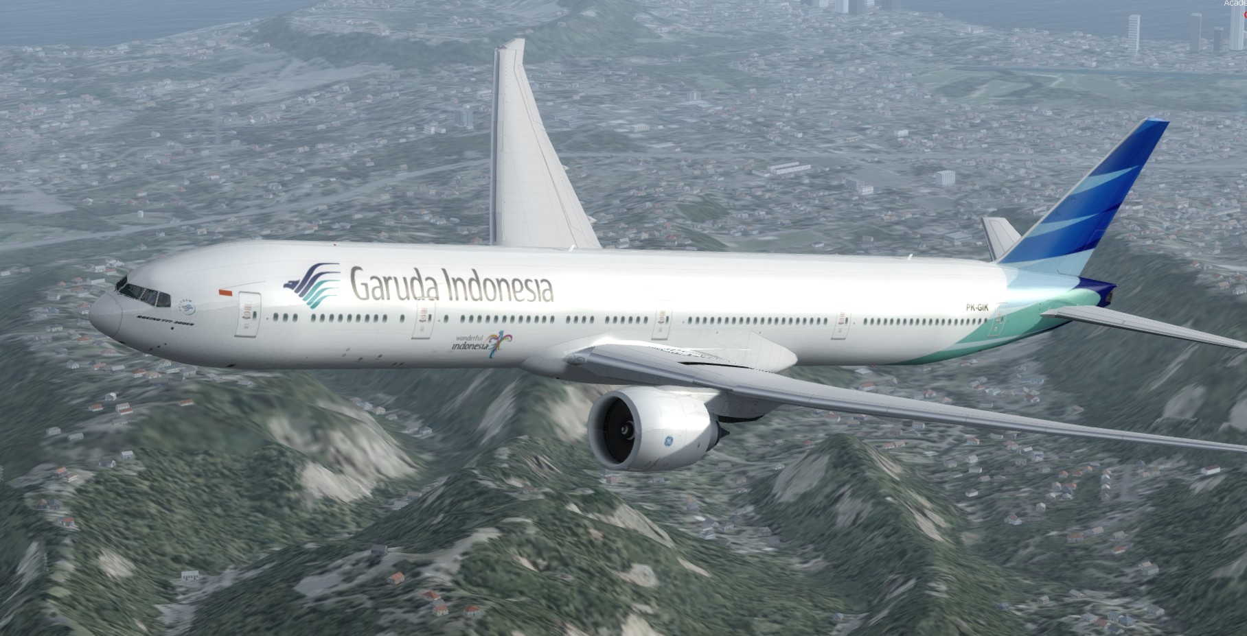 More images for FSX%2FP3D+Boeing+777-300ER+Garuda+Indonesia+package+v2+