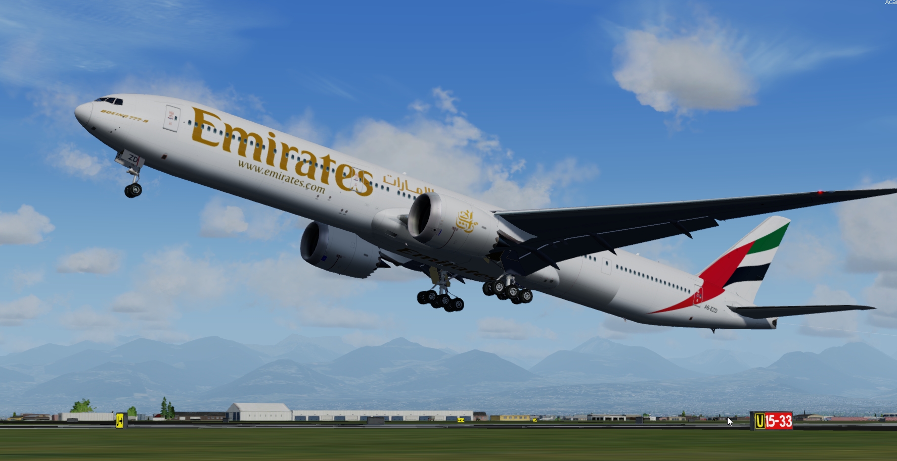 More images for FSX%2FP3D++Boeing+777-9+Emirates+Package+with+Updated+VC.