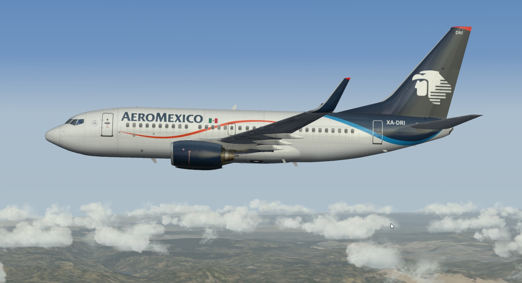 More images for FSX%2FP3D+Boeing+737-700+Aeromexico++package