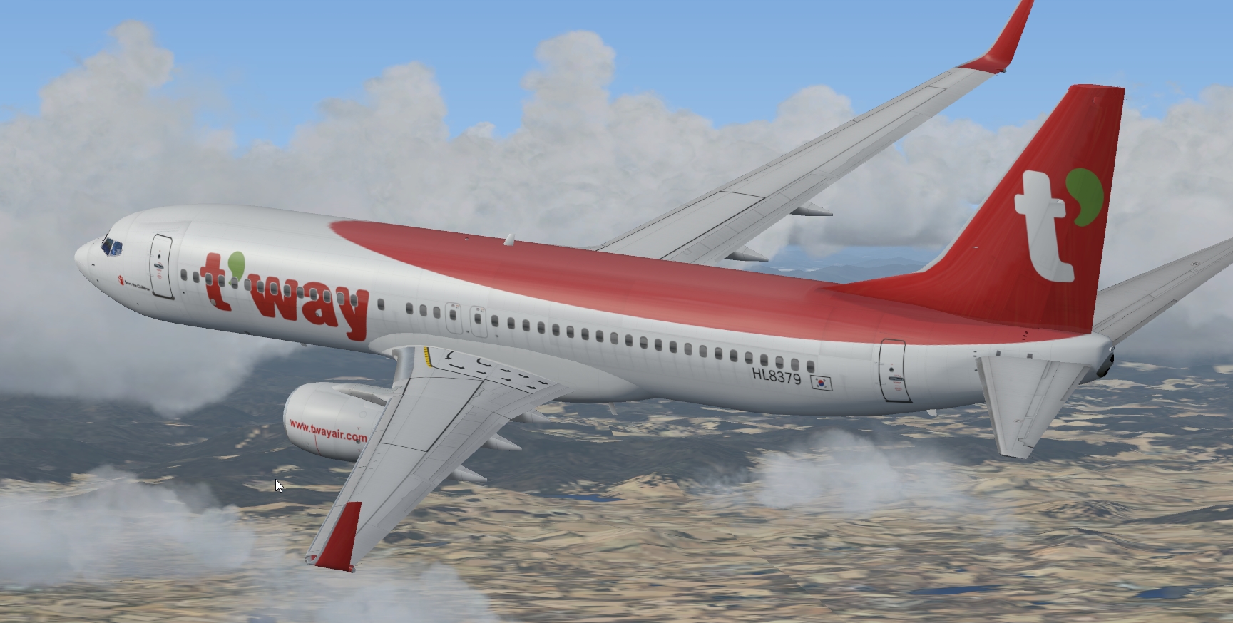 More images for FSX%2FP3D+Boeing+737-800+Boeing+737-800+T%27Way+Air+package