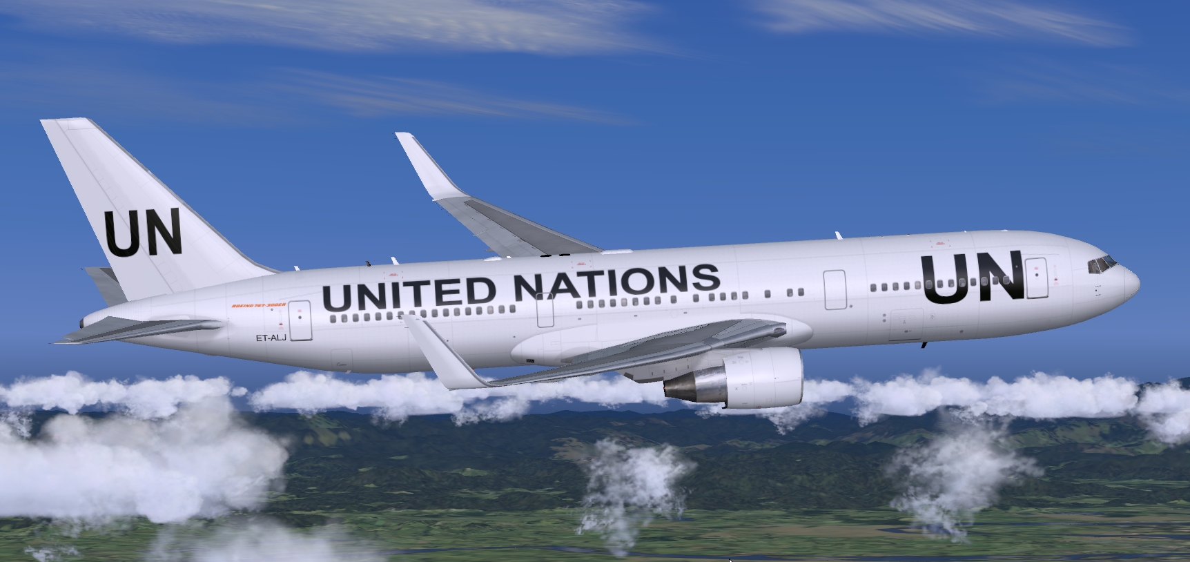 More images for FSX%2FP3D+Boeing+767-300ER+United+Nations+package