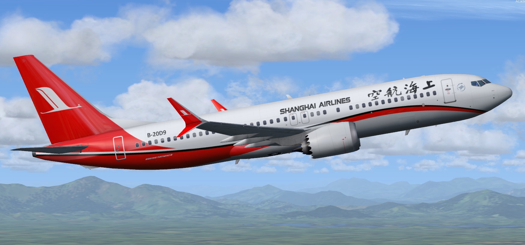 More images for FSX%2FP3D+Boeing+737+Max+8+Shanghai+Airlines