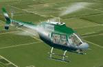 FS2000
                  Bell 206B in dark green corporate livery.