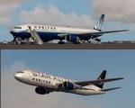 FSX/P3D >v4 Boeing 767-300ER United Airlines Blue Tulip and Star Alliance liveries package