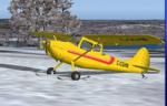 FS2004 - Cessna L-19 E (O-1E) Bird Dog , Wheels-skis version.