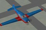 FS2000
                  Pro: A repaint of the Default Mooney in a red and blue 