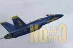 FS2004                   F-18E Blue Angels No.3 Textures only.