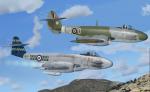 FSX Gloster Meteor F3 and F8