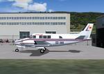 FS2004
                  Beechcraft Queen-Air 65 Air Wallonnie Textures only