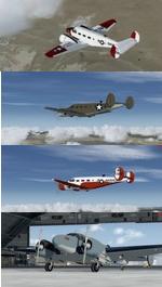 P3D V3 and FSXA Beechcraft D-18 4 livery package