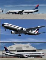 P3D/FSX Boeing 767-300ER Delta Airlines 3 livery package