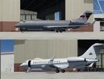 P3D 3/4 /FSX Bombardier E-11a Sentinel USAF 4 Livery Pack