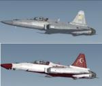 FSX/P3D Northrop F-20 Tigershark  RNAF, Turkish Stars (Aerobatic team) and 'Iris' triple package