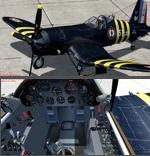 FSX/P3D 3/4 Chance Vought F4U-7 Corsair package