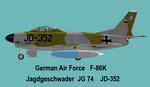 North American F-86D (K) German Air Force Textures