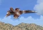 FSX Accel F/A-18 US Navy NSAWC - Brown Splinter Pattern.