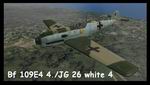 CFS3
                  Bf 109E-4 4./JG 26 white 4 Attack in the West spring 1940 Paintscheme