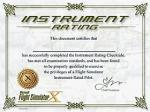 Instrument Rating Certificate Cheat