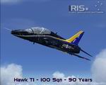 FS2002
                  / FS2004 BAE Hawk T Mk.1, RAF 100 Squadron, 90 Years / Display
                  Textures only
