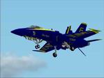 Repaint
                  of Dean Reimer's excellent CF-18A in US Navy's Blue Angel's
                  #6 livery. Textures only.