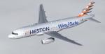 FS2004/FSX Heston Airlines "Wing Safe" Airbus A320-232 (LY-MAF)