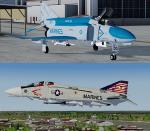 FSX/P3D McDonnell Douglas F-4 Phantom II Marines/Navy Pack 1