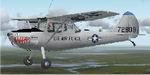 FSX                   - Cessna L-19D (O-1D) model 305C , Bird Dog , Military version                   on wheels