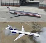 FSX/P3D 3.4 Native McDonnell Douglas MD-80 American Airlines/ Ryanair package