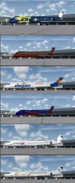 FSX/P3D>v4 McDonnell Douglas MD-83 Series Multipack 3 (updated)