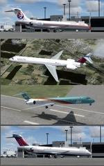 FSX/P3D 3.4 Native McDonnell Douglas MD-90  Multi Package 1