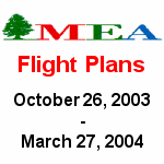 FS2004/2002                  MEA Flight Plans