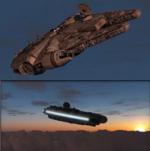 FSX/P3D Millennium Falcon Package with Docking Station