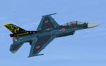 FSX/P3D Mitsubishi F-2A #13-8508 "Black Panthers"  Textures